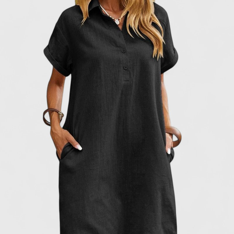 Blush & Bay™ | Relaxed Short Sleeve Summer Dress