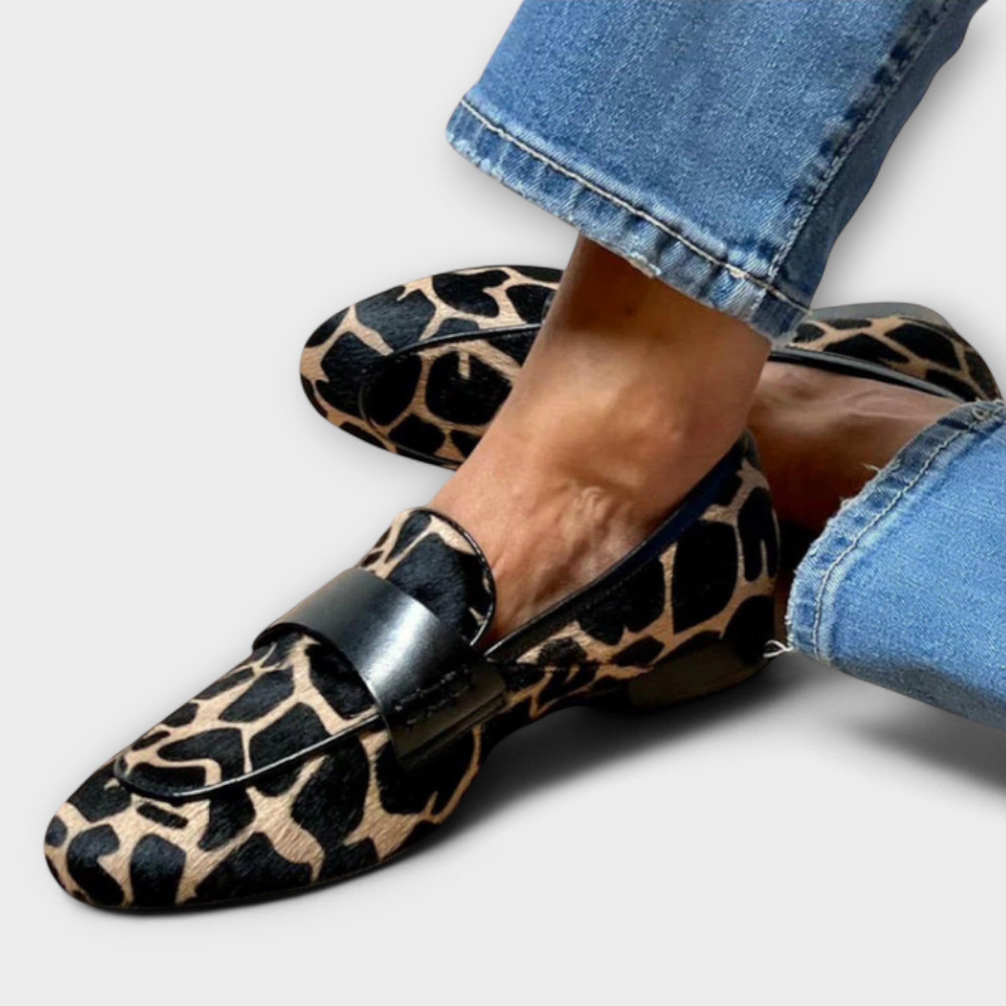 Leopard Print Loafers