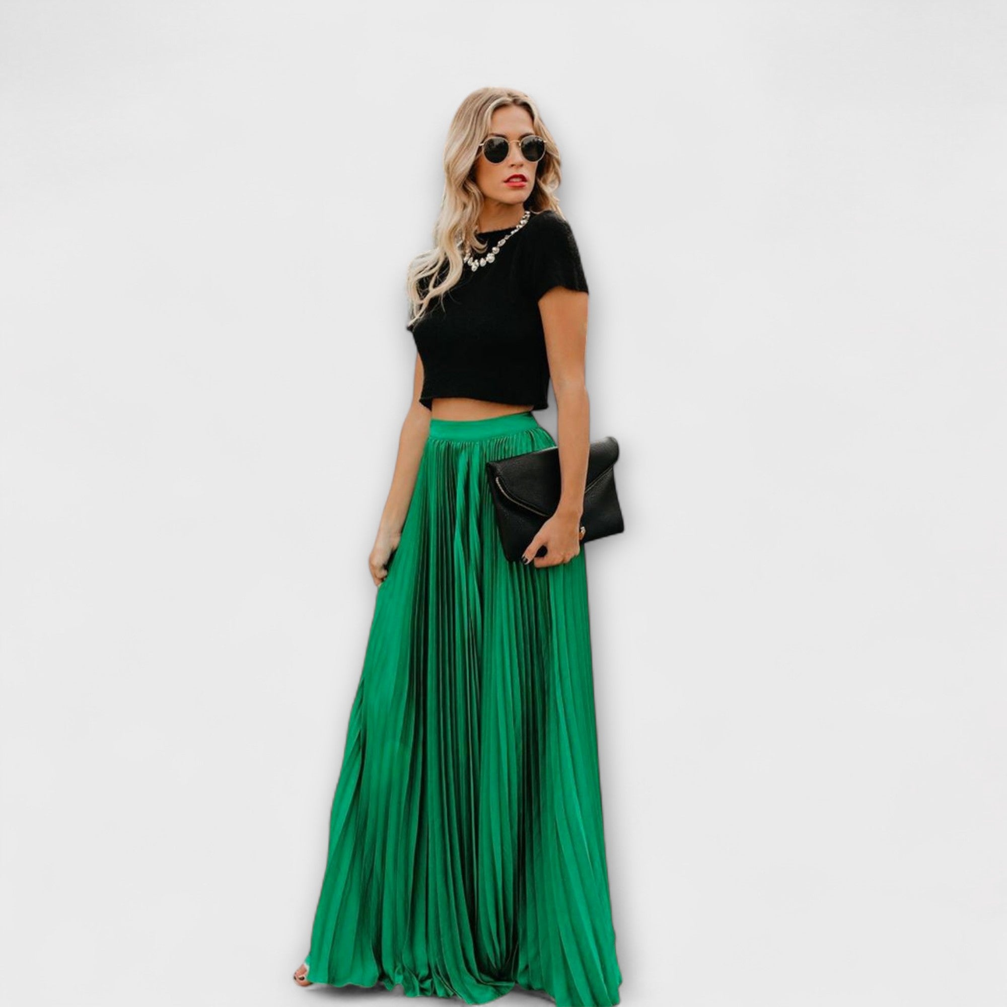 Blush & Bay™ | Pleated Maxi Skirt