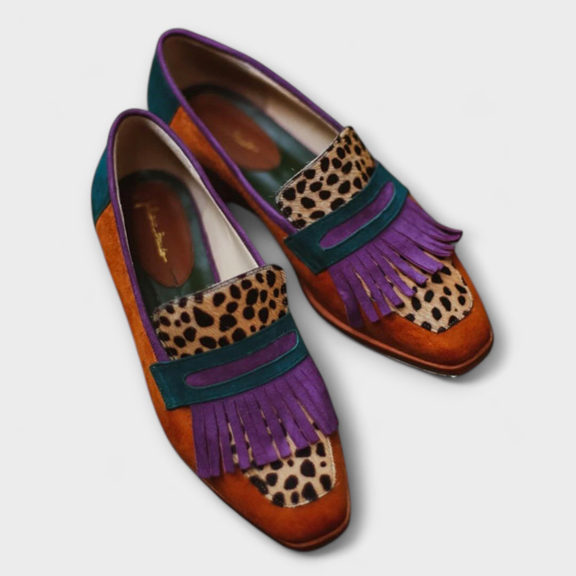 Fallon – Leopard Print Brown Loafer