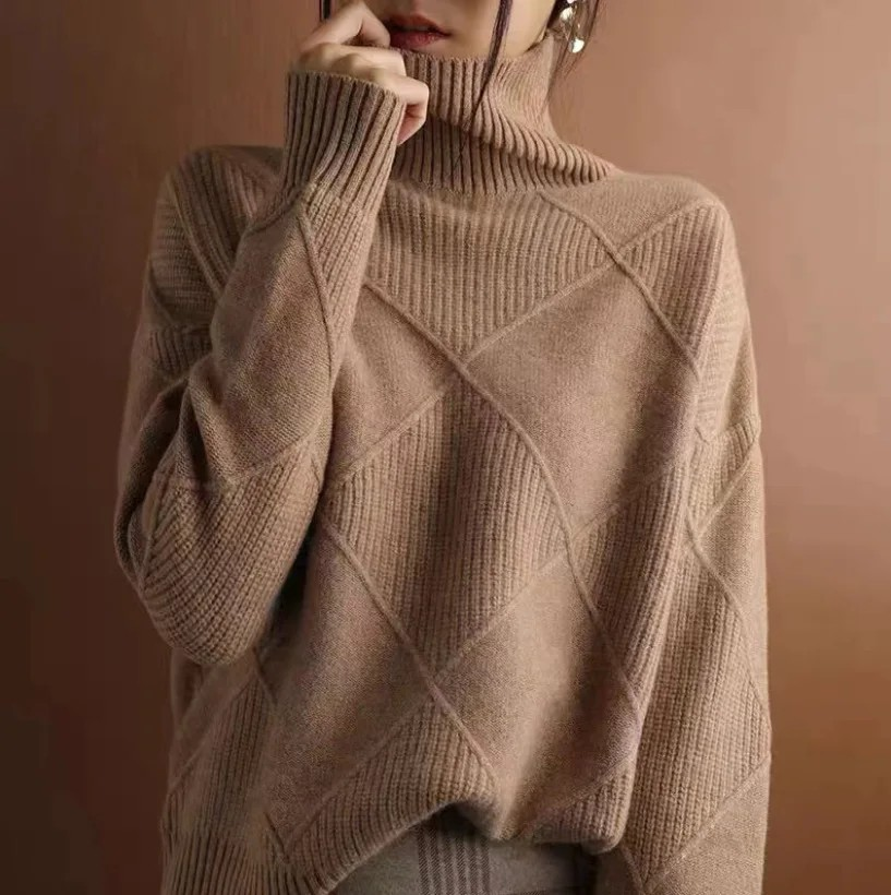 Denise™ | Warm Knitted High-Neck Sweater