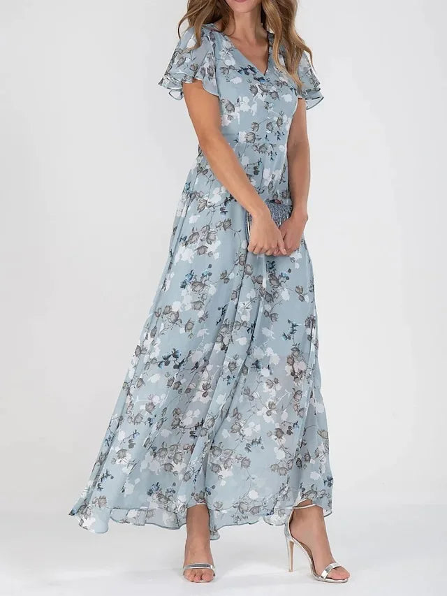 Blush & Bay™ | Flowing Floral Maxi Dress
