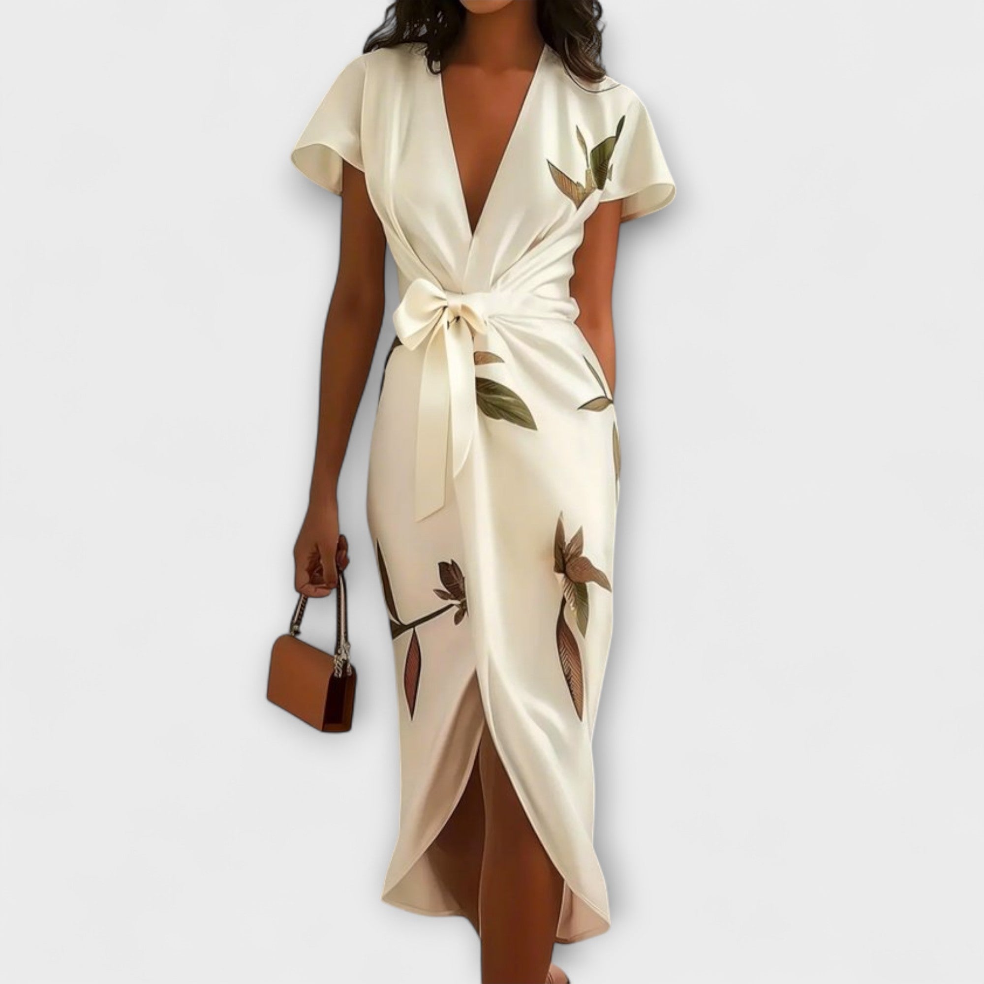 Blush & Bay™ | Satin Wrap Dress