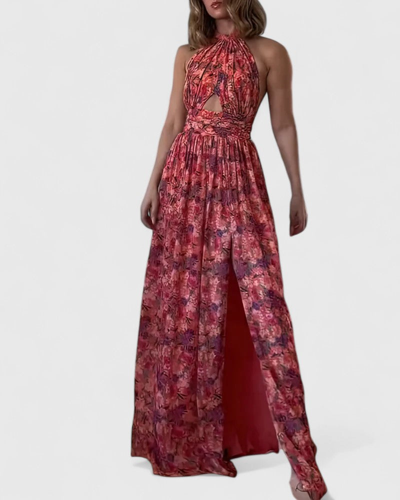Blush & Bay™ | Backless Floral Maxi