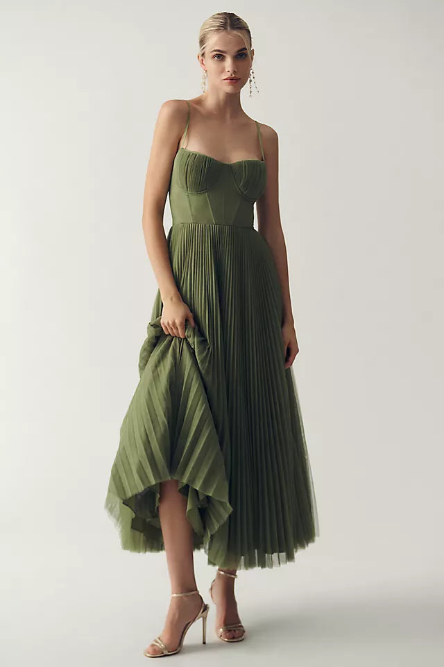 Blush & Bay™ | Green Luxury Dress