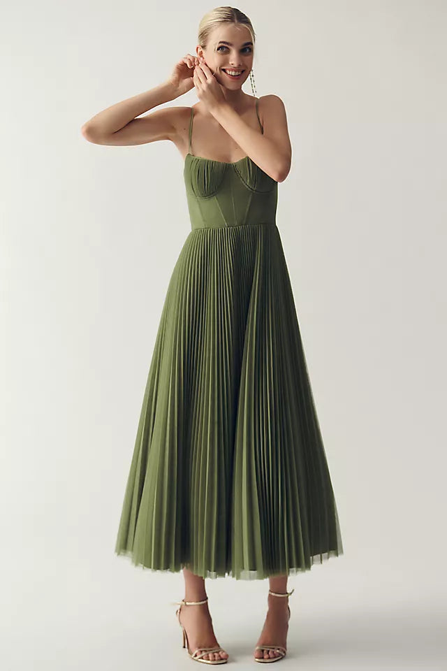 Blush & Bay™ | Green Luxury Dress