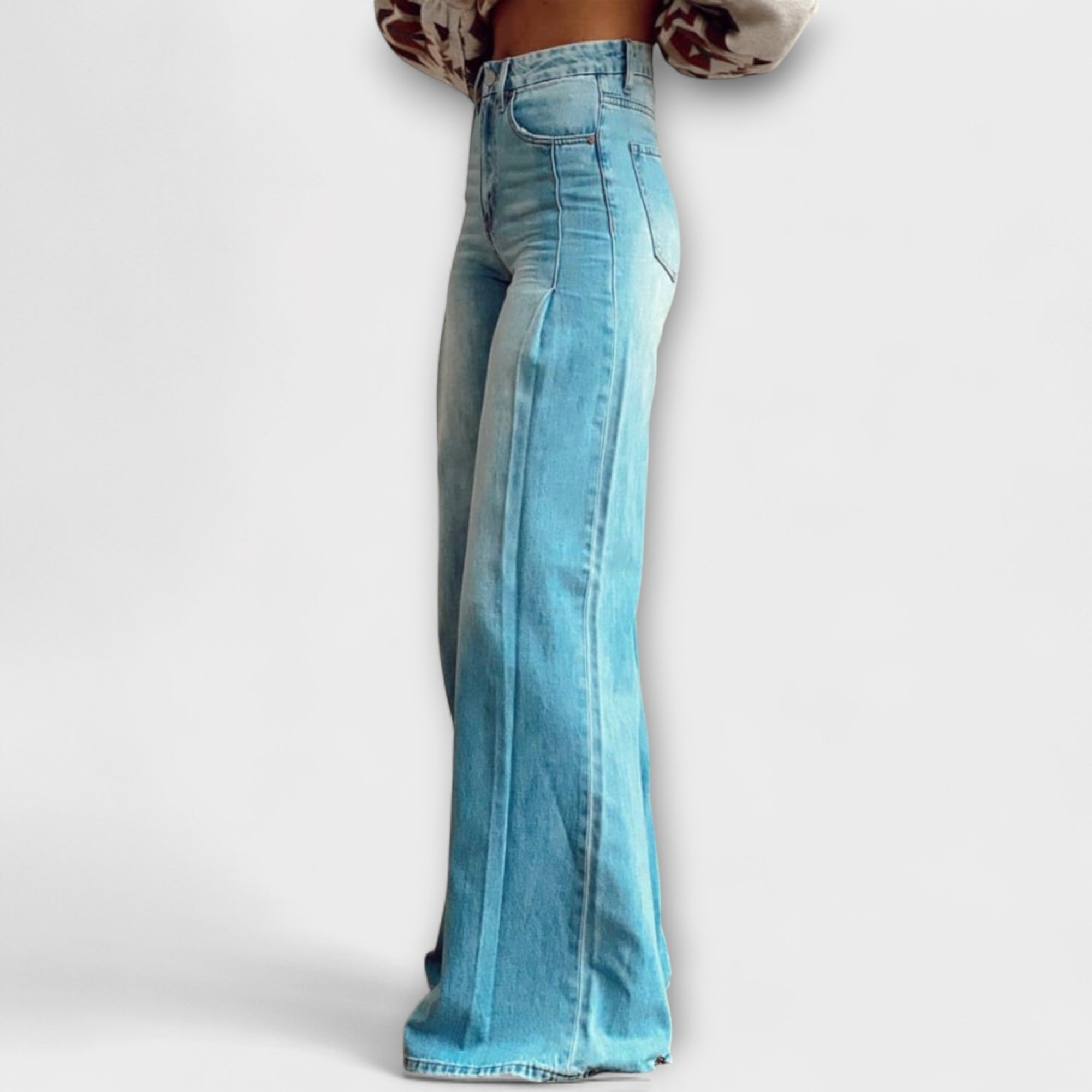 Blush & Bay™ | Vintage Wide-Leg Denim