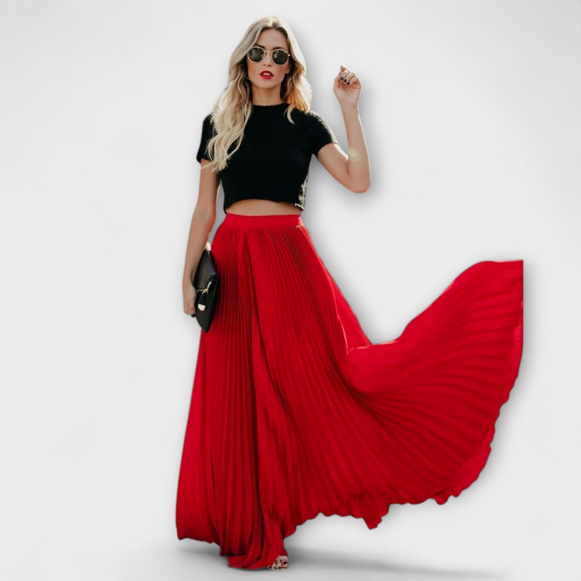 Blush & Bay™ | Pleated Maxi Skirt