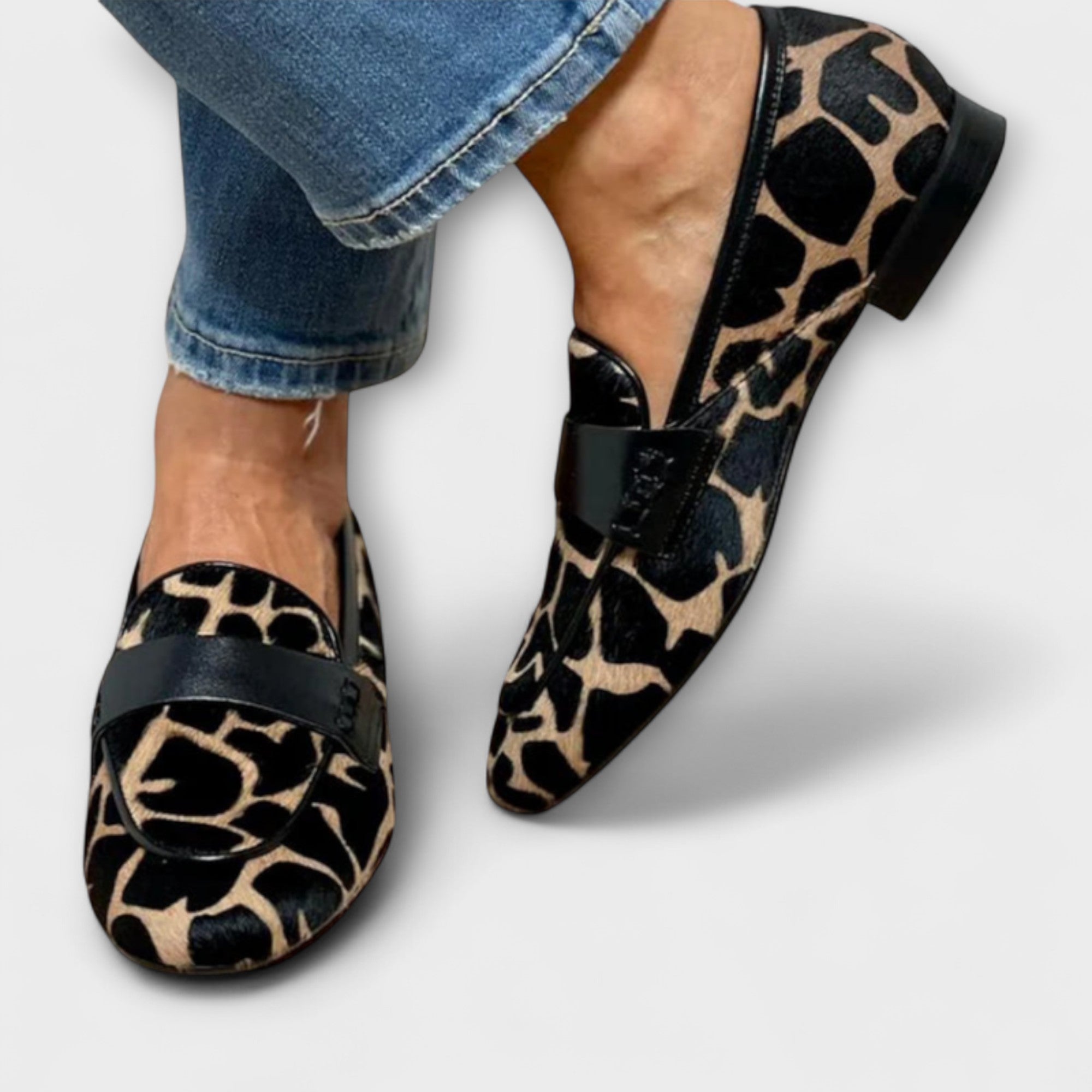 Leopard Print Loafers
