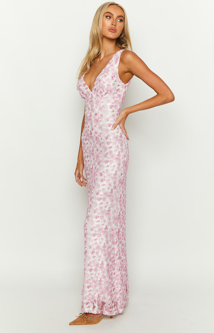 Blush & Bay™ | Blush Lace Maxi Dress