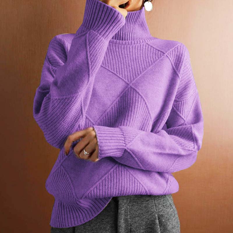 Denise™ | Warm Knitted High-Neck Sweater