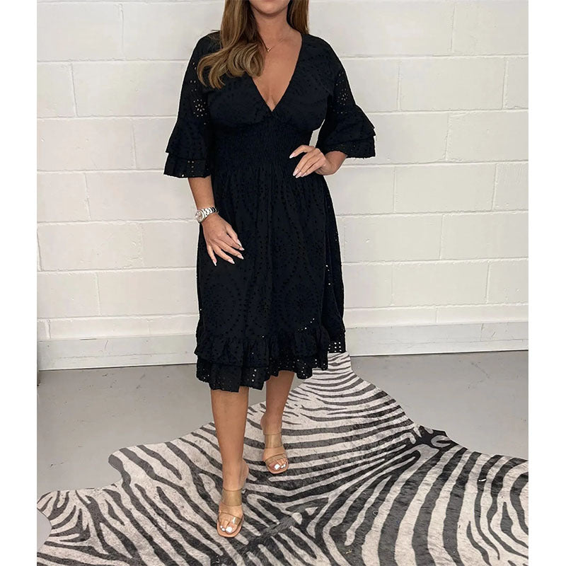 Blush & Bay™ | Graceful Midi Dress