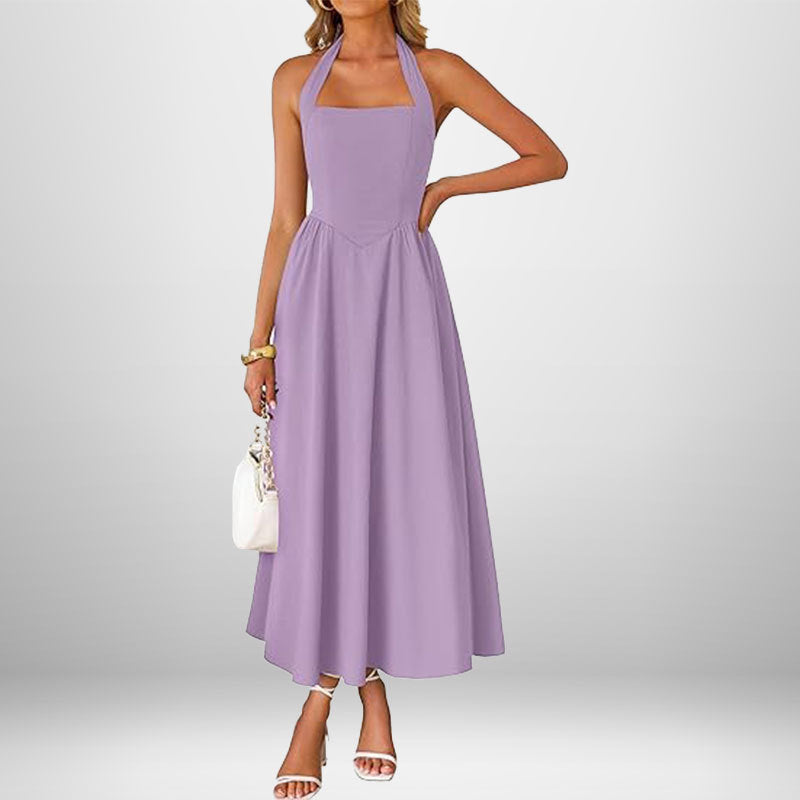 Blush & Bay™ | Trendy Halter Neck Sleeveless dress