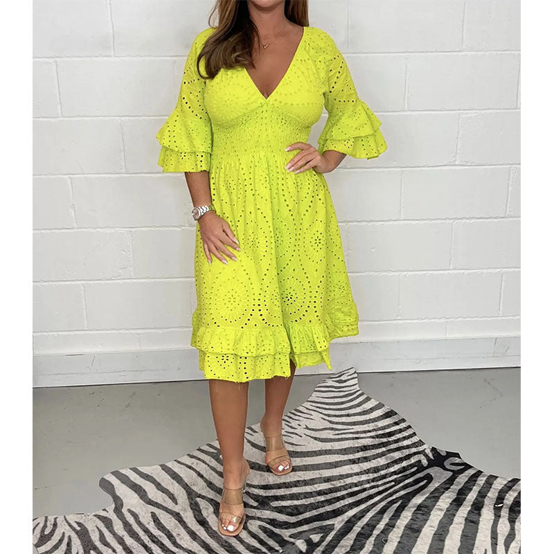 Blush & Bay™ | Graceful Midi Dress