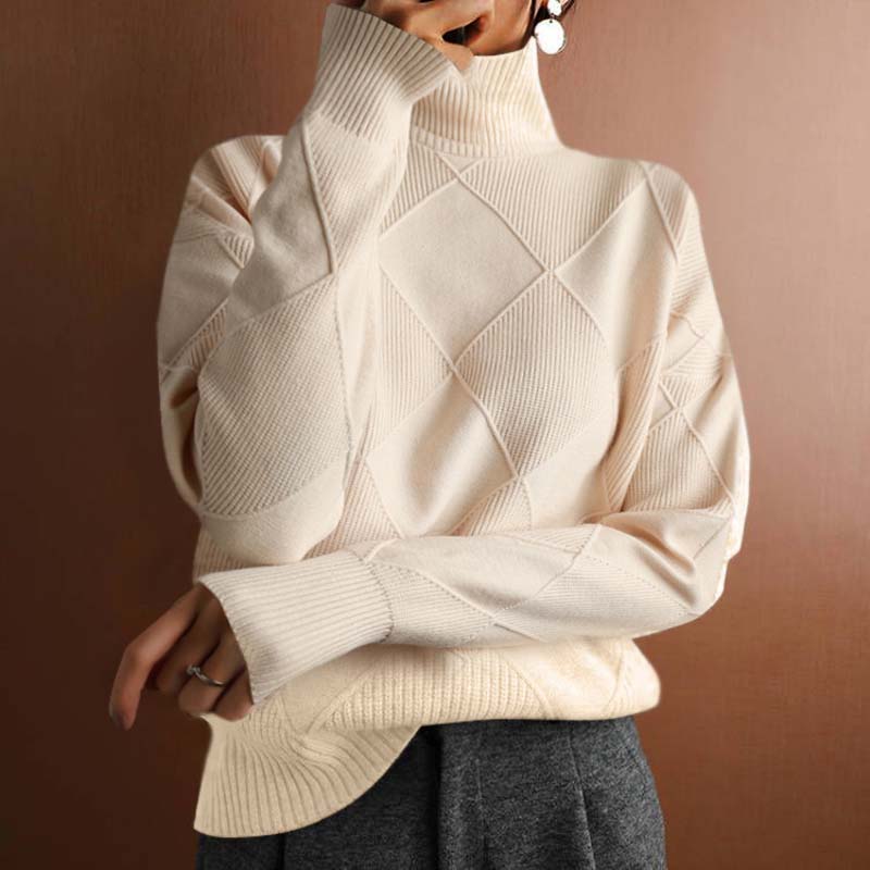 Denise™ | Warm Knitted High-Neck Sweater