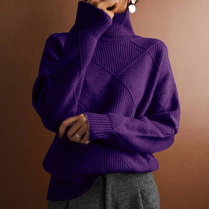 Denise™ | Warm Knitted High-Neck Sweater