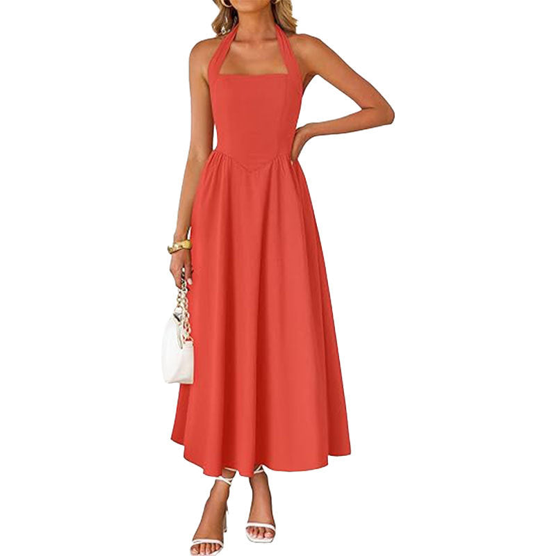 Blush & Bay™ | Trendy Halter Neck Sleeveless dress
