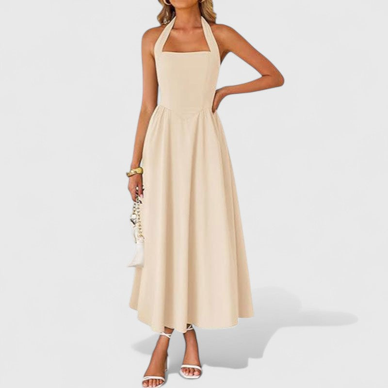 Blush & Bay™ | Trendy Halter Neck Sleeveless dress