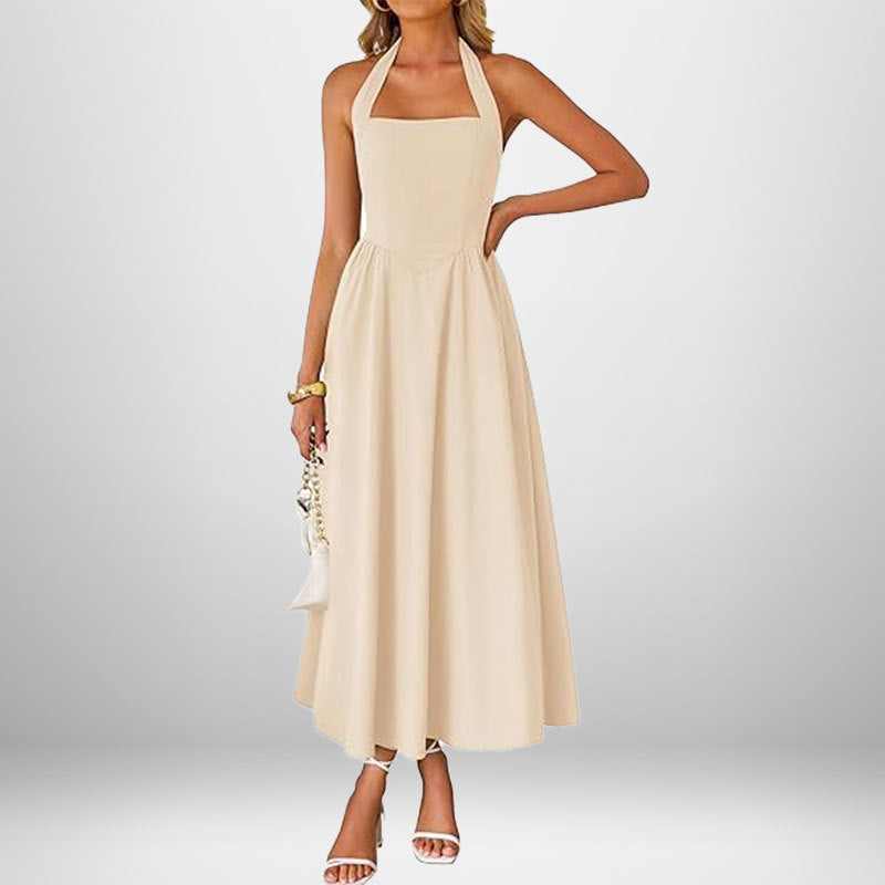 Blush & Bay™ | Trendy Halter Neck Sleeveless dress