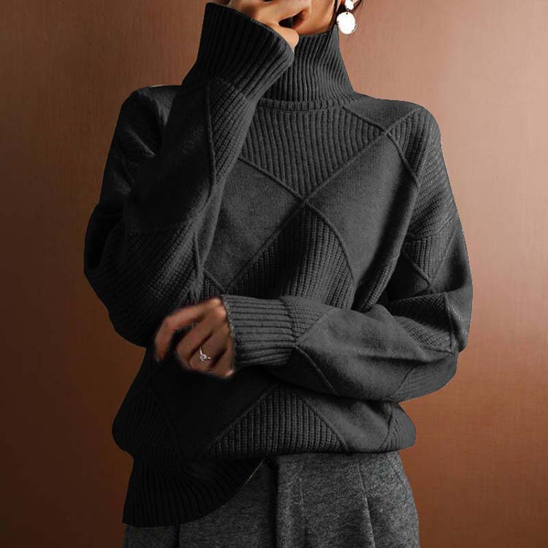 Denise™ | Warm Knitted High-Neck Sweater