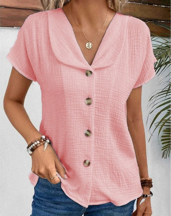 Blush & Bay™ | Chic Buttoned Blouse
