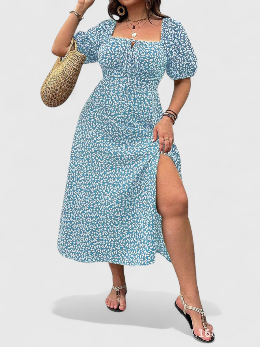 Blush & Bay™ | Elegant Floral Maxi Dress