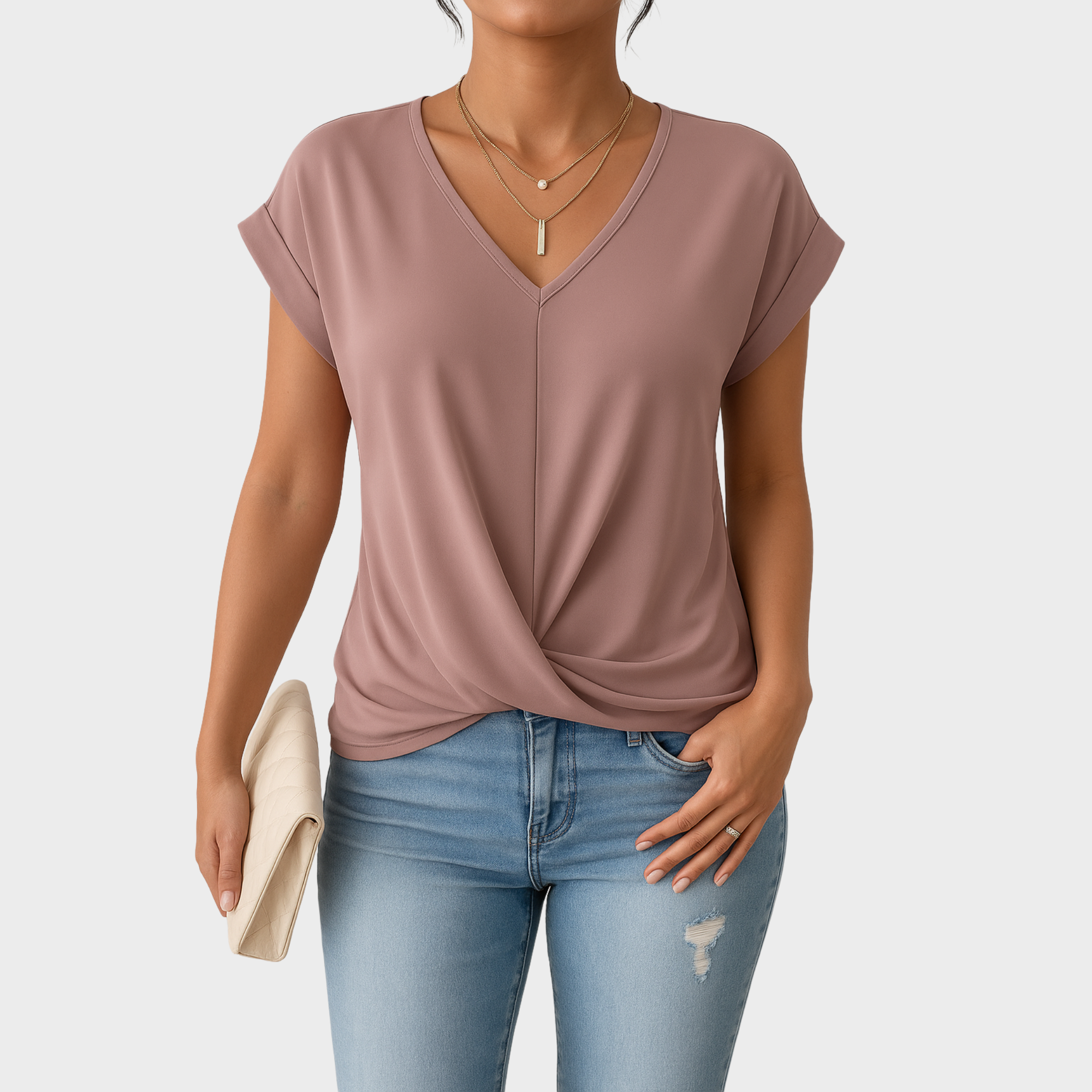 Blush & Bay™ | Relaxed Front Twist Top