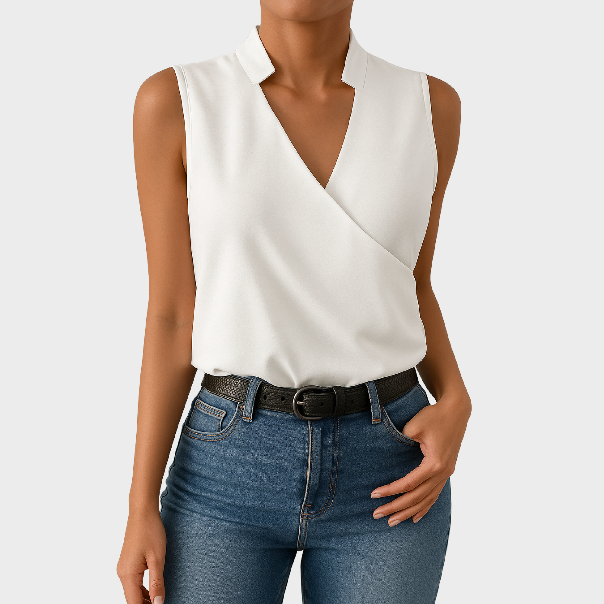 Blush & Bay™ | Chic Sleeveless Blouse
