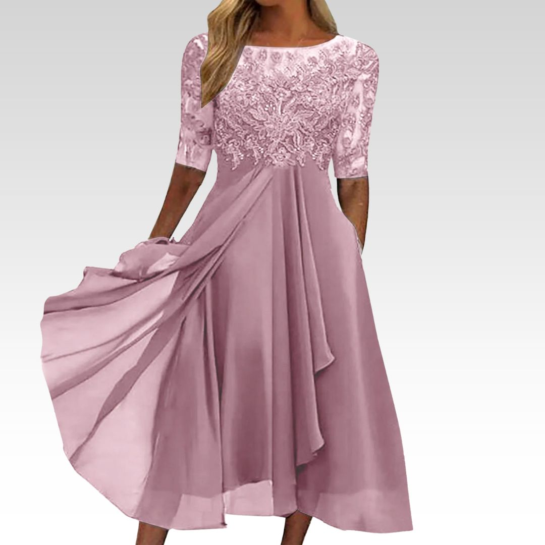 Blush & Bay™ | Lace Elegance Dress