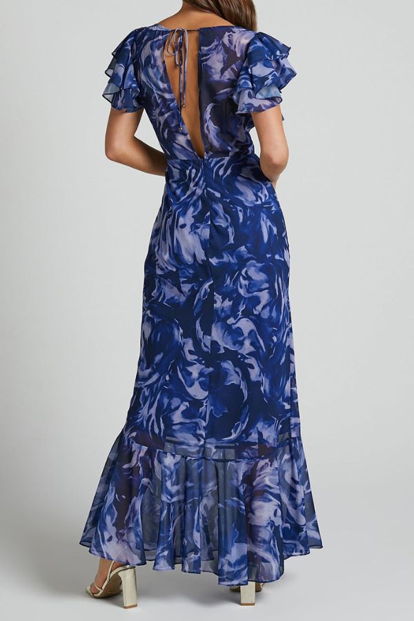 Blush & Bay™ | Navy Swirl Dress