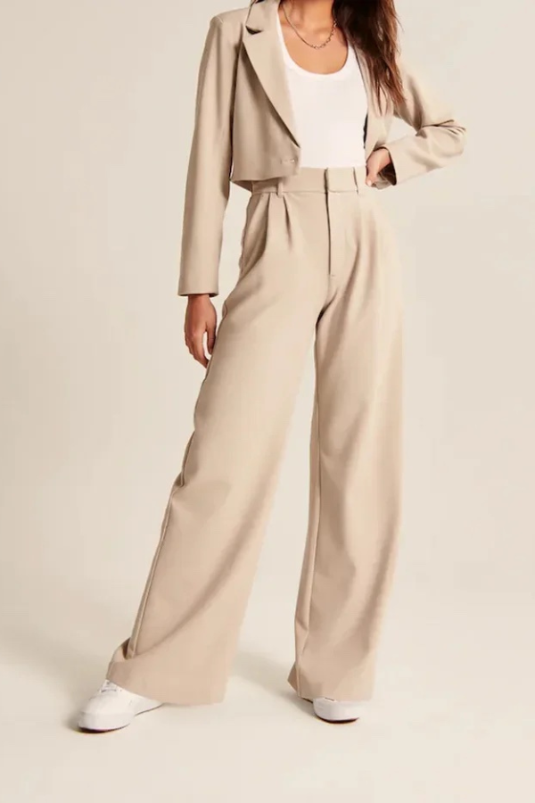 Blush & Bay™ | Wide Leg Tailored Pants