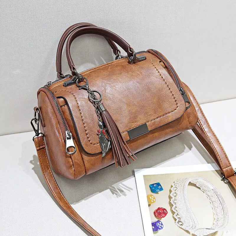 Stella - Genuine Leather Shoulder Handbag