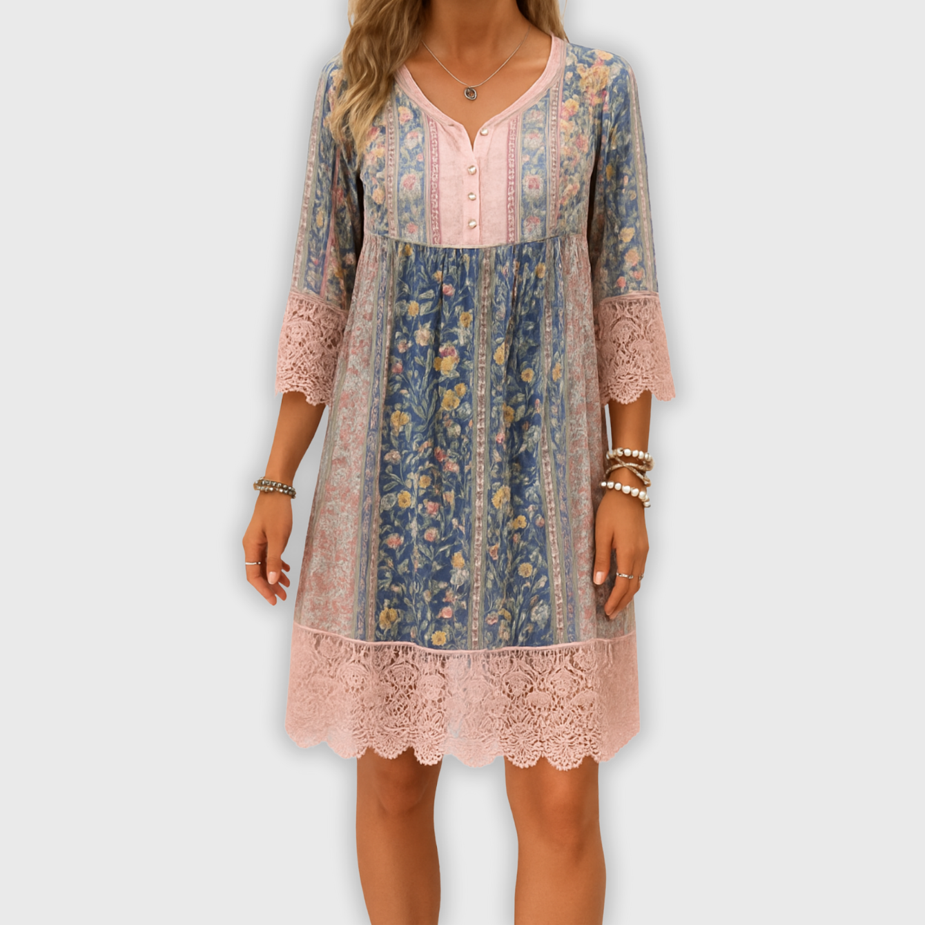 Blush & Bay™ | Luxury Patterned Dress