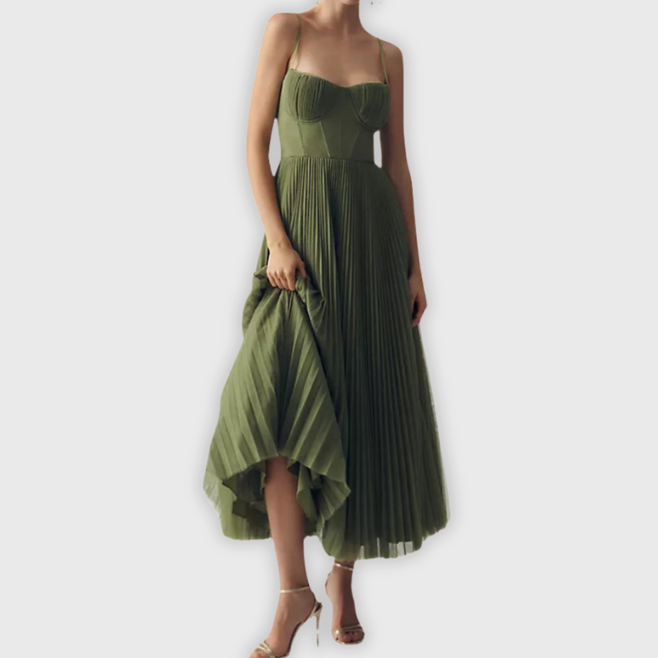 Blush & Bay™ | Green Luxury Dress