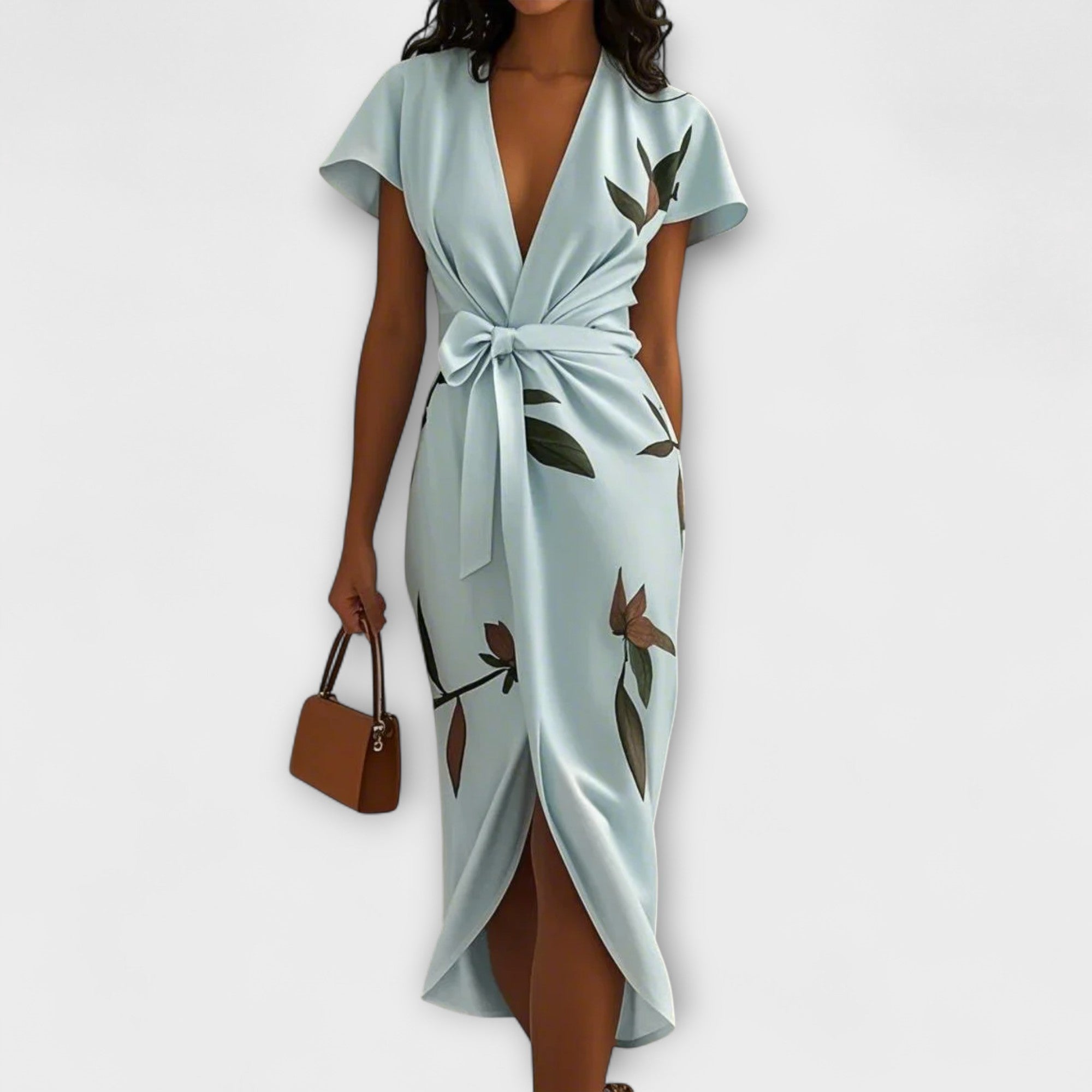 Blush & Bay™ | Satin Wrap Dress