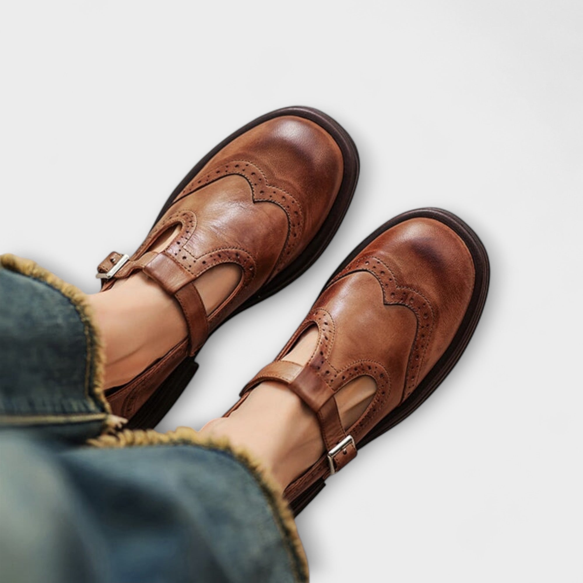 Mina - Elegant Leather Mary Janes