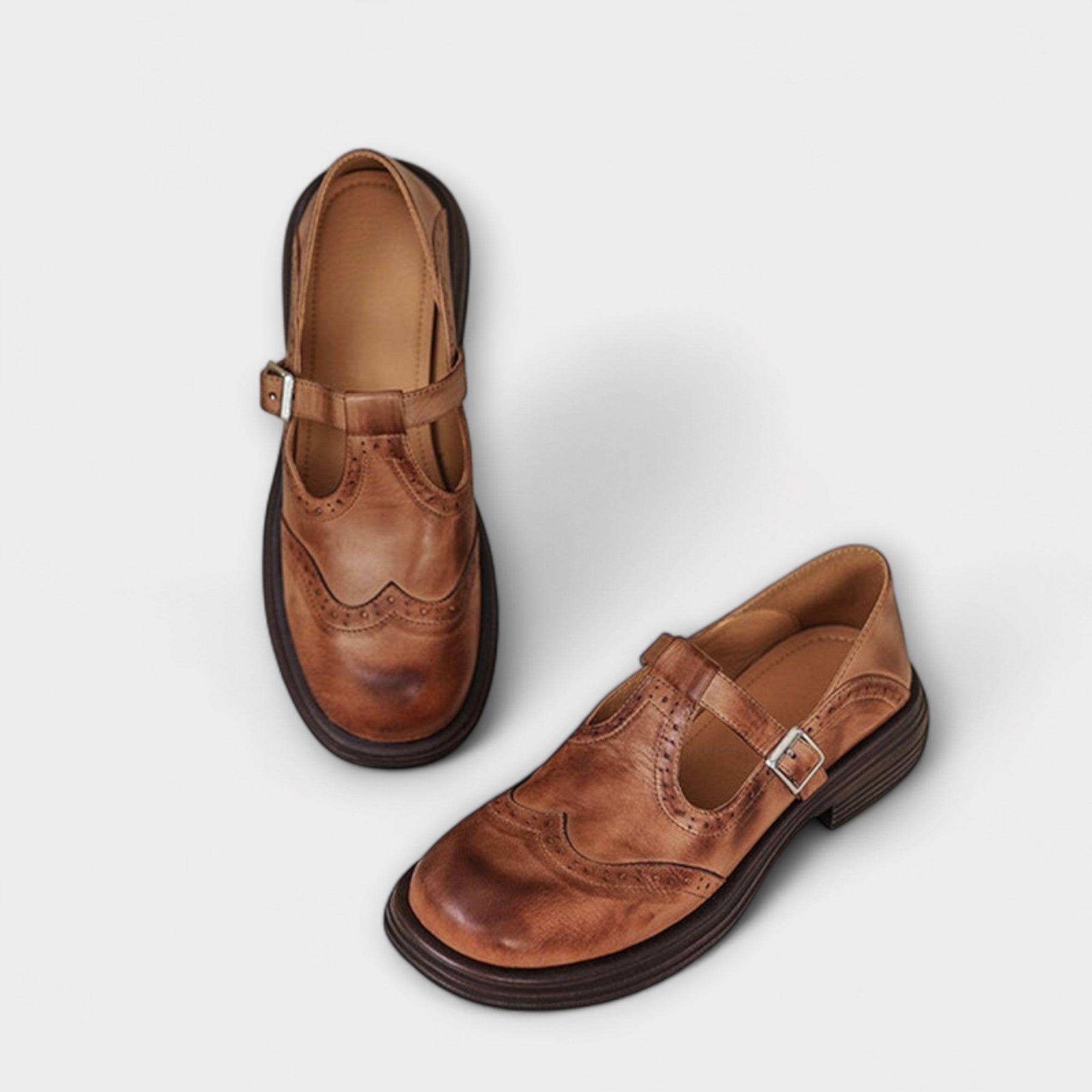 Mina - Elegant Leather Mary Janes