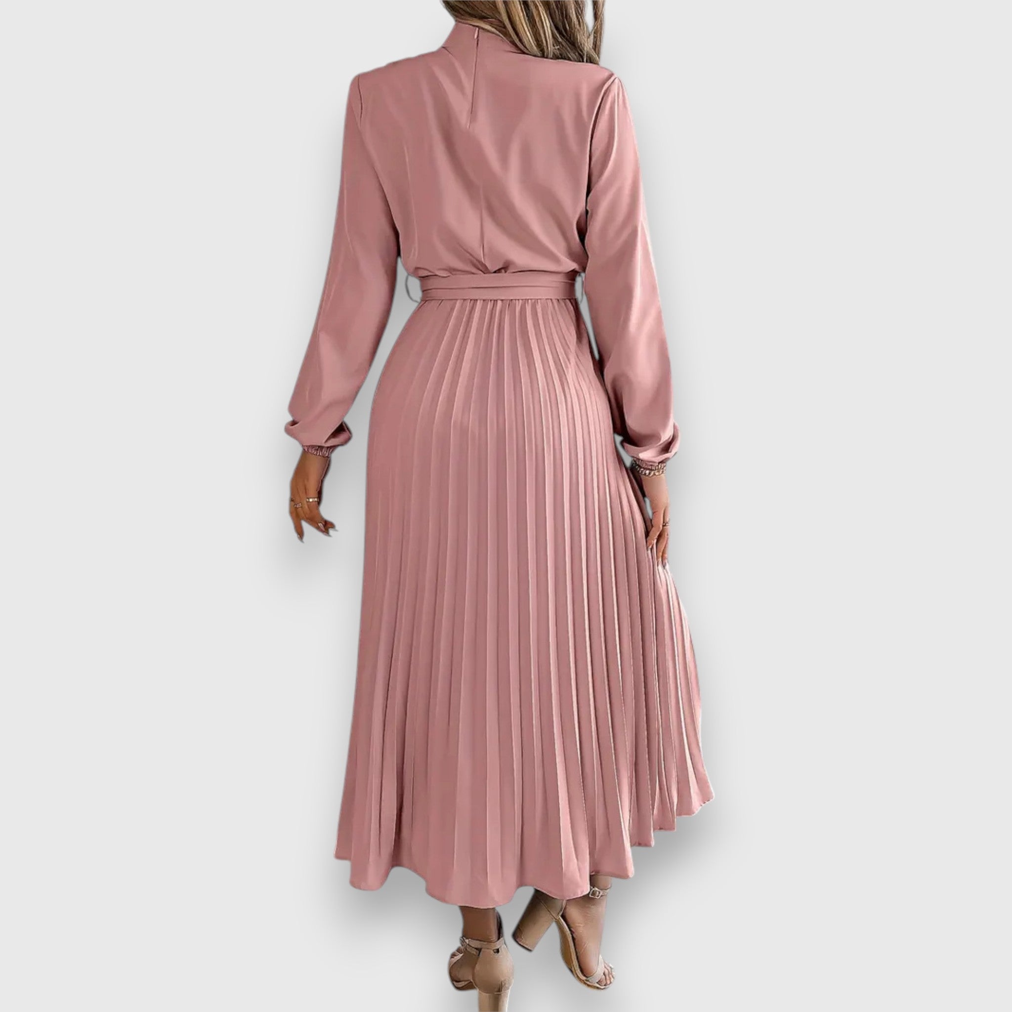 Blush & Bay™ | Pleated Midi Dress