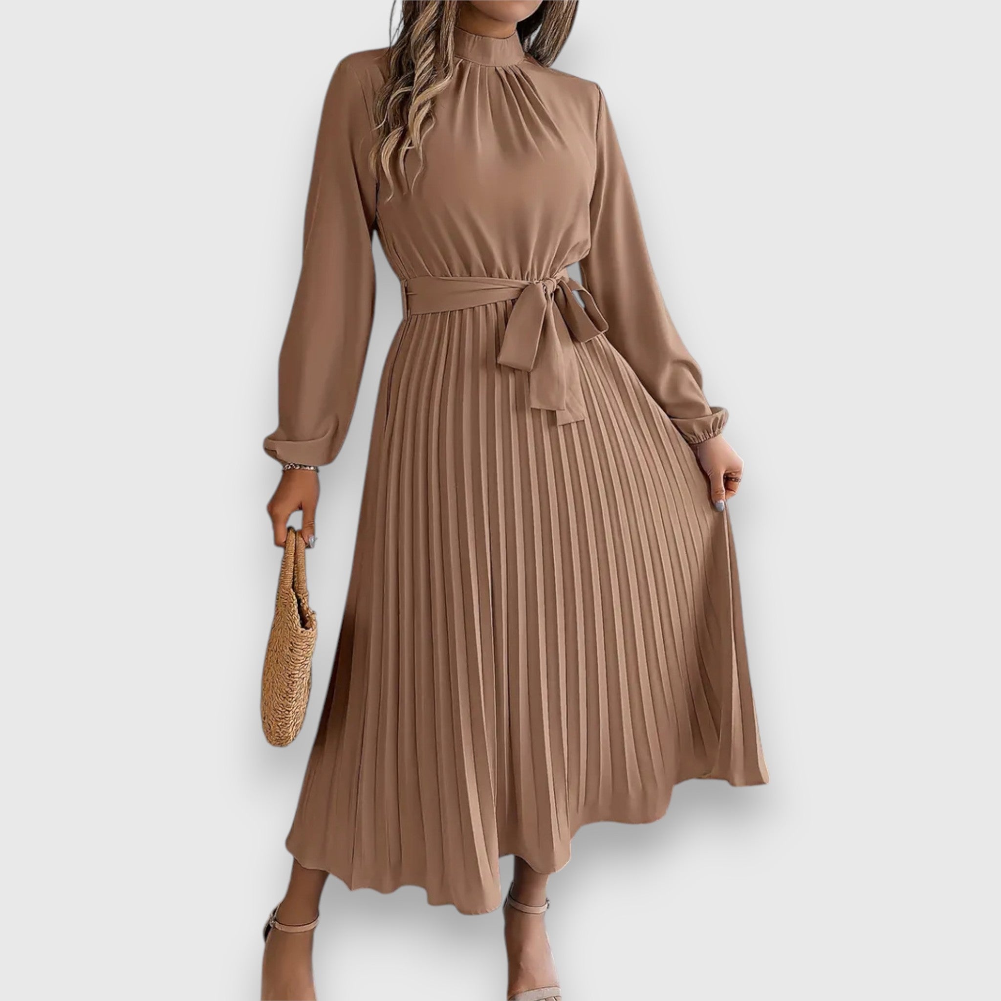 Blush & Bay™ | Pleated Midi Dress