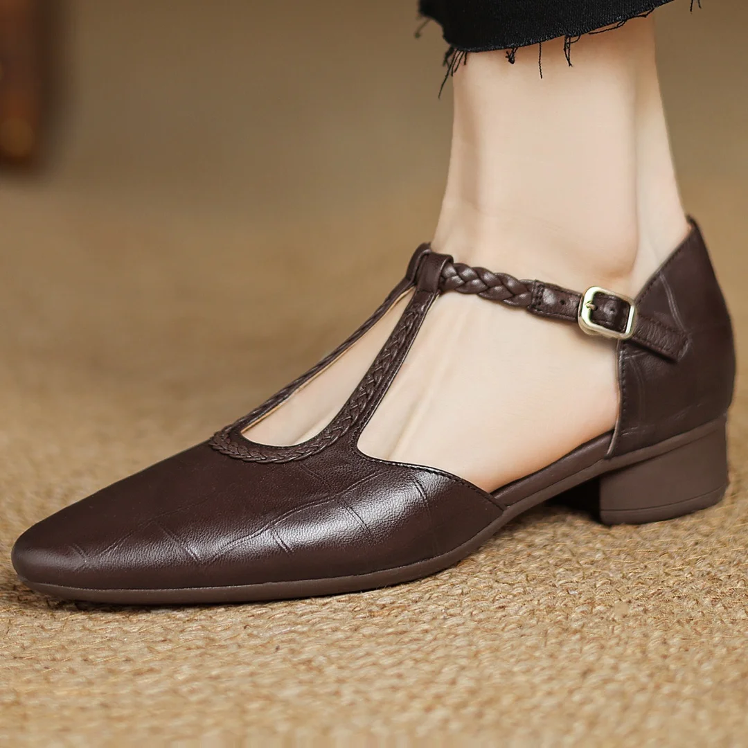 Blush&Bay™| Kepa Leather Mary Janes
