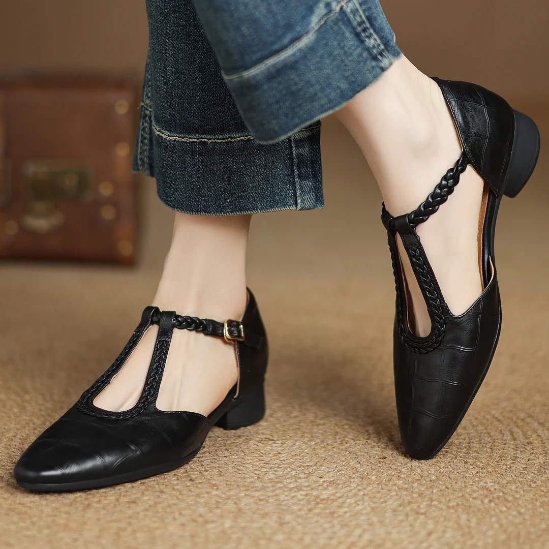 Blush&Bay™| Kepa Leather Mary Janes