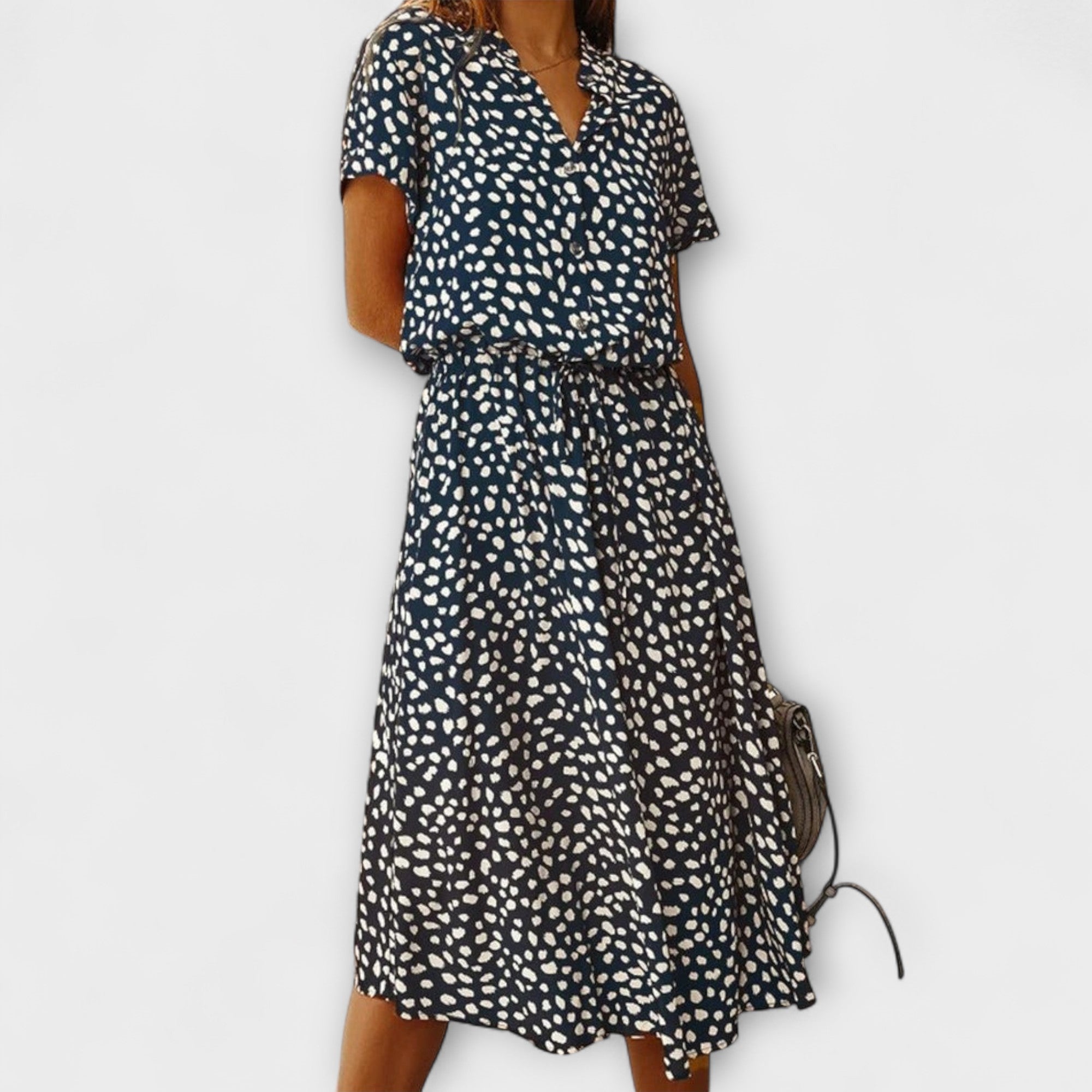 Blush & Bay™ |  Midi Dress with Elegant Fit