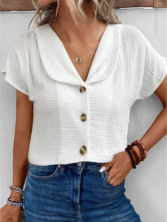 Blush & Bay™ | Chic Buttoned Blouse