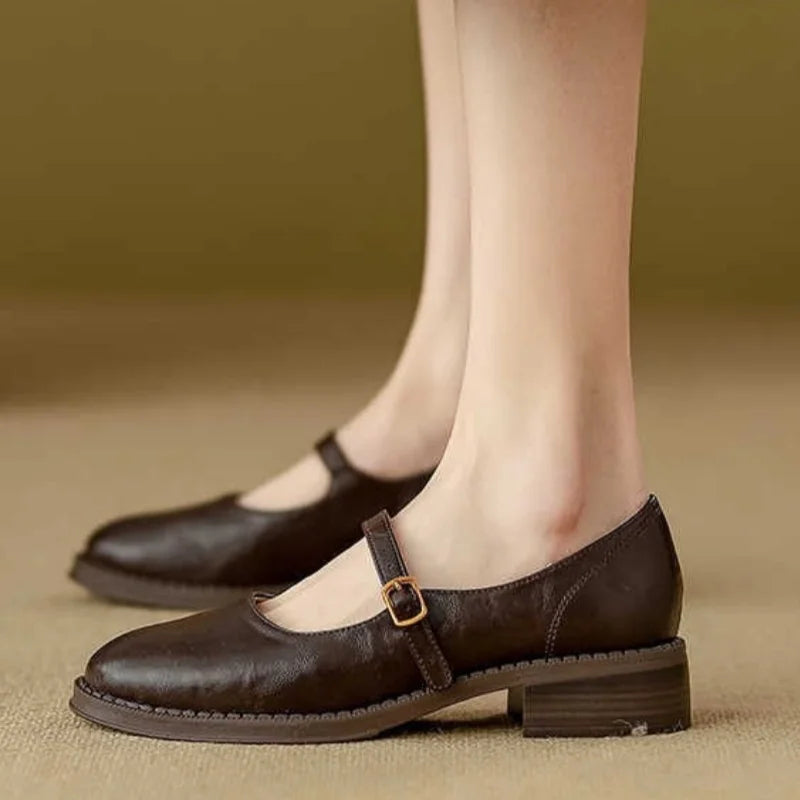 Blush&Bay™| Classic Comfort Mary Janes Made Of Leather