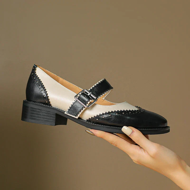 Blush&Bay™| Miana Leather Mary Janes