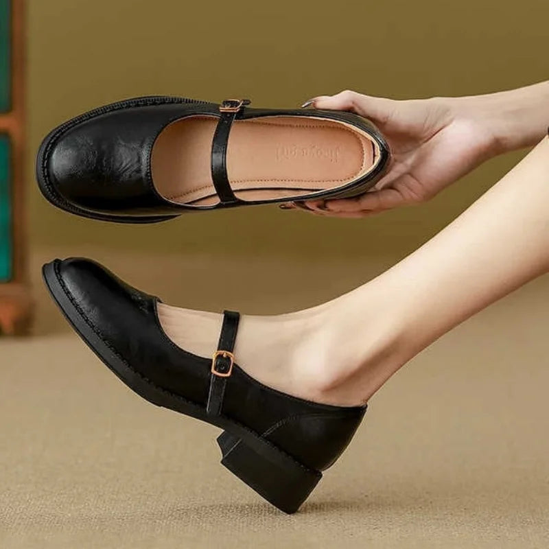 Blush&Bay™| Classic Comfort Mary Janes Made Of Leather