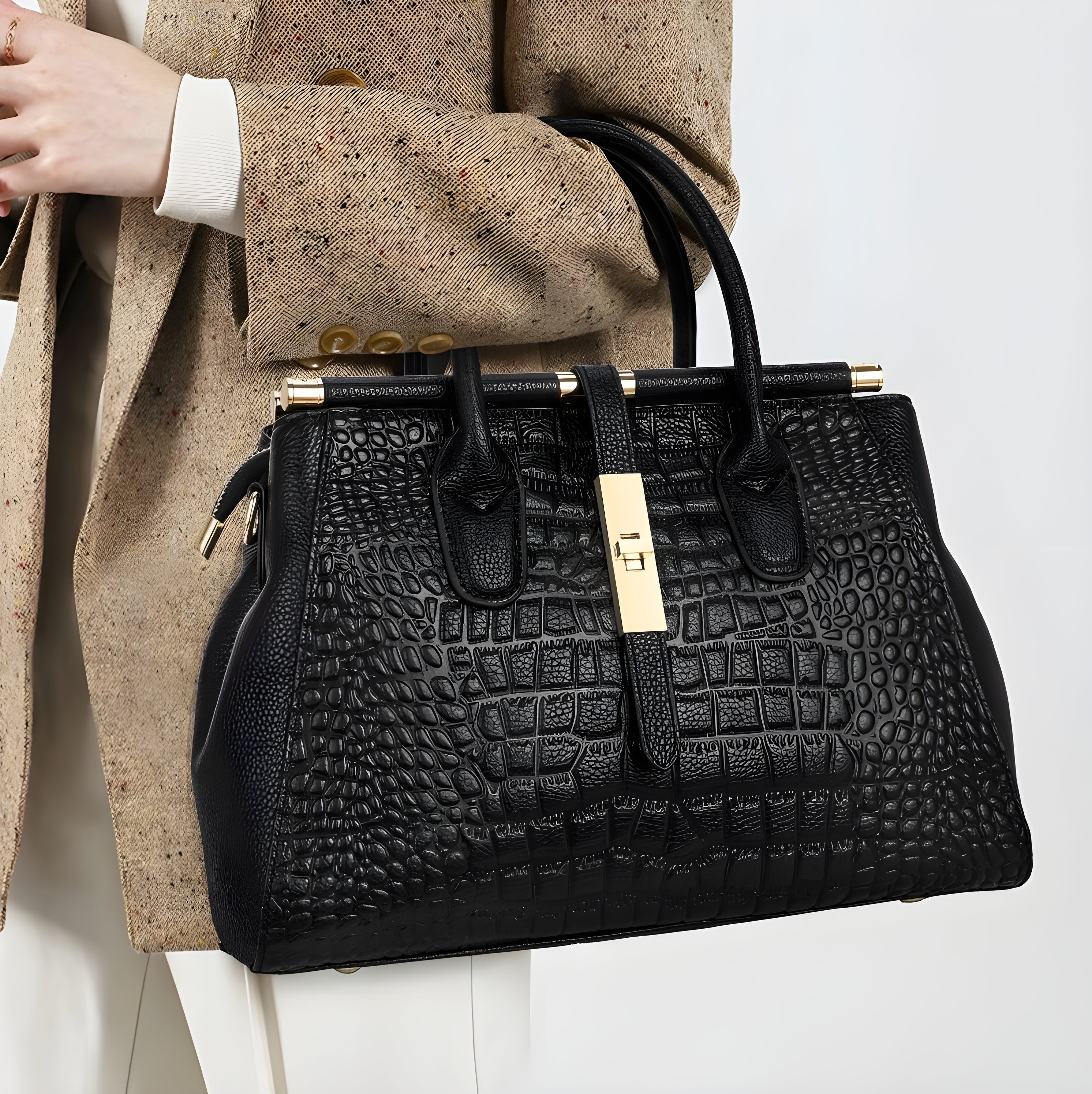 Elysian Crocodile Leather Purse