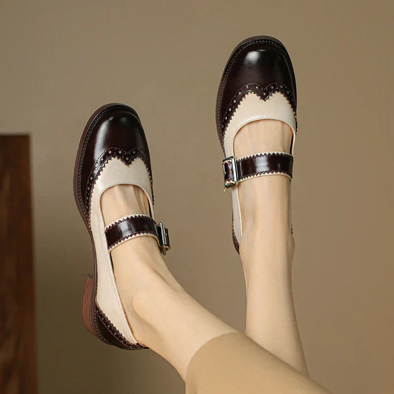 Blush&Bay™| Miana Leather Mary Janes