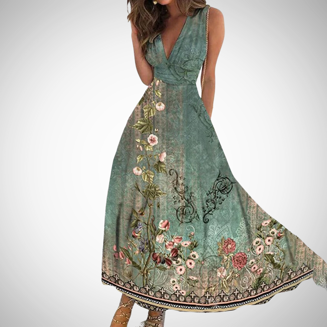 Blush & Bay™ | Timeless Floral Maxi Dress