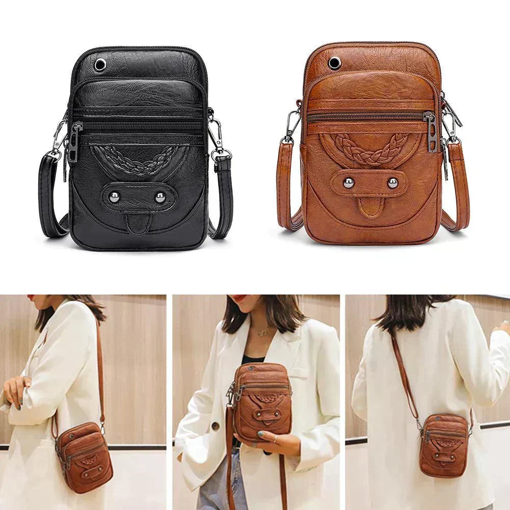Carice - Retro Leather Handbag